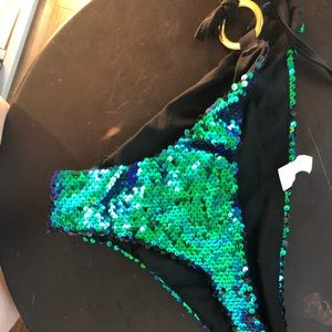 BREEZY SWIM iridescent mermaid sequin bikini